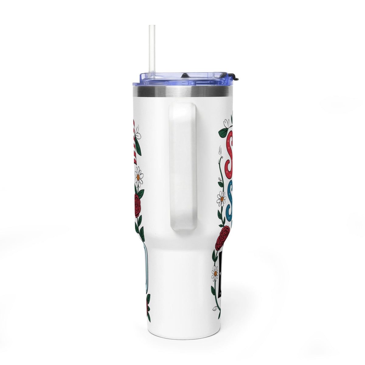 40oz Tumbler — "Sippin' Sweet Tea & Liberty" Patriotic Southern Travel Mug - Kim’s Signature Beauty & Accessories