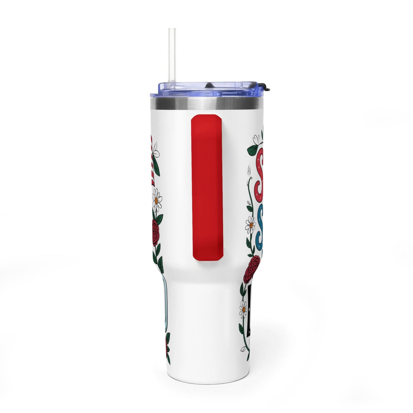 40oz Tumbler — "Sippin' Sweet Tea & Liberty" Patriotic Southern Travel Mug - Kim’s Signature Beauty & Accessories