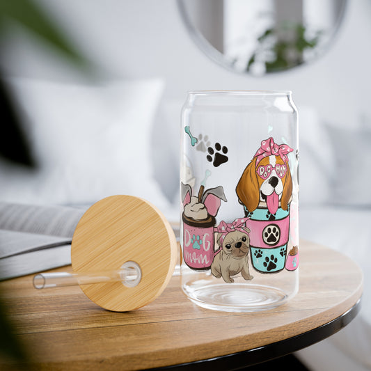 Coffee & Dog Mom |Sipper Glass - Kim’s Signature Beauty & Accessories    (Store description)
