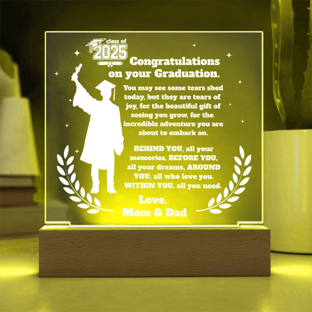 Class of 2025 Keepsake – LED Plaque for Son - Kim’s Signature Beauty & Accessories    (Store description)
