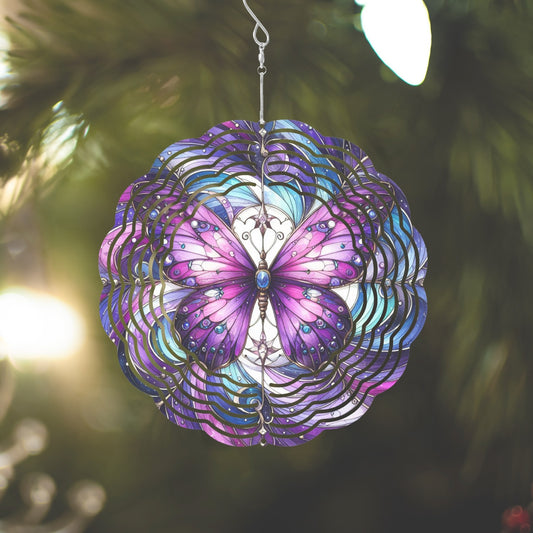 Purple Wings Wind Spinner - Kim’s Signature Beauty & Accessories    (Store description)