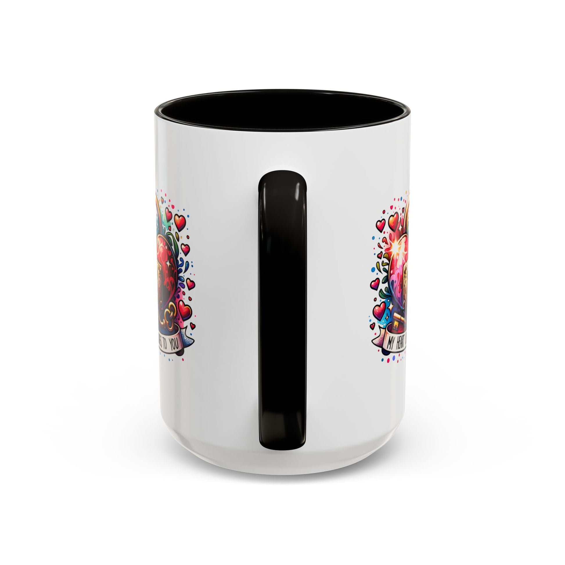 My Heart Belongs to You Colorful Mugs (11oz, 15oz) - Kim’s Signature Beauty & Accessories    (Store description)