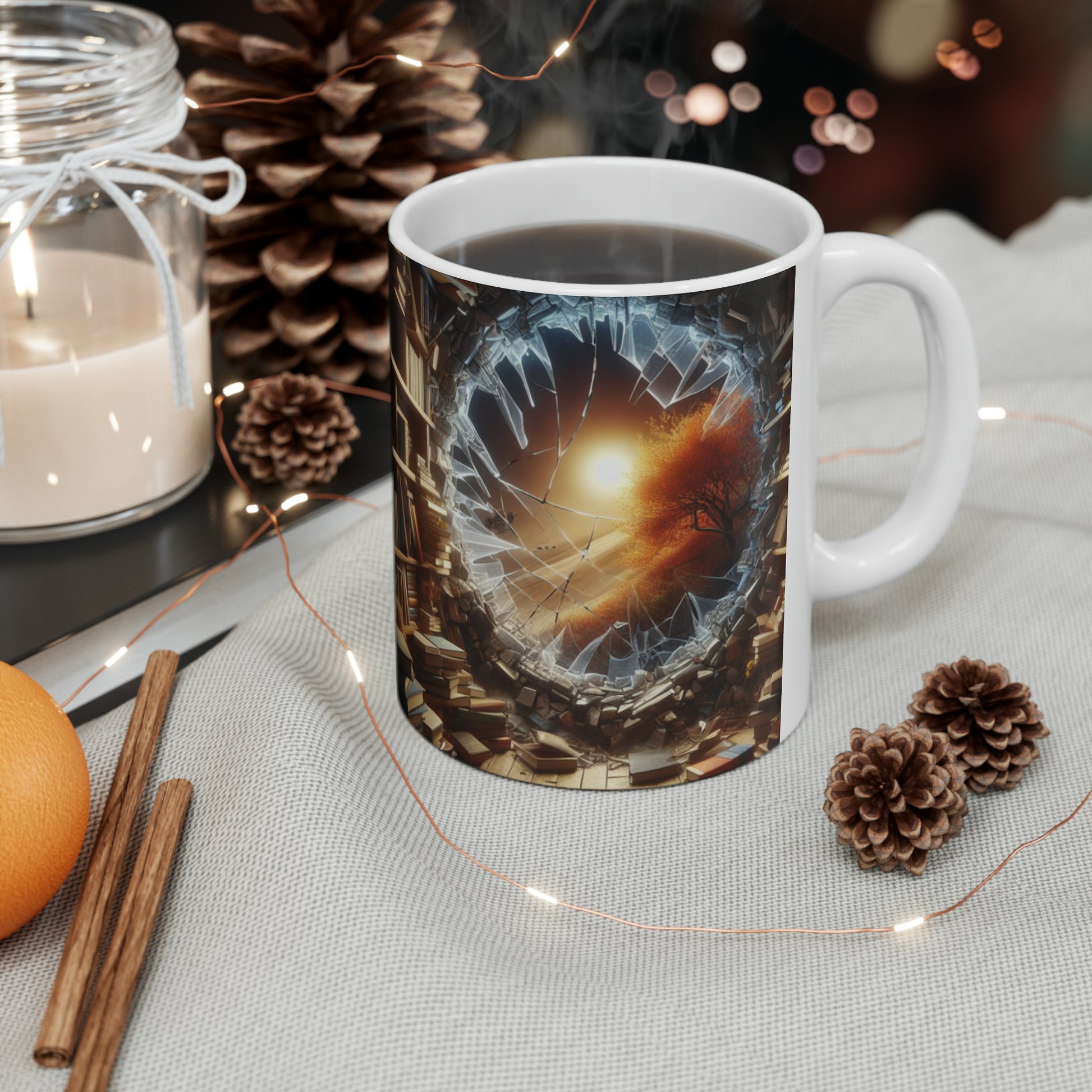 Bookworm’s Paradise – 3D Bookshelf Mug - Kim’s Signature Beauty & Accessories    (Store description)