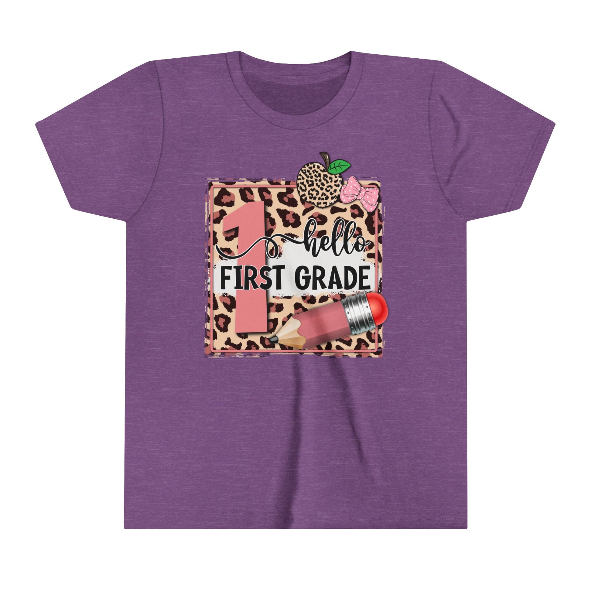 Hello First Grade Youth Tee - Kim’s Signature Beauty & Accessories    (Store description)