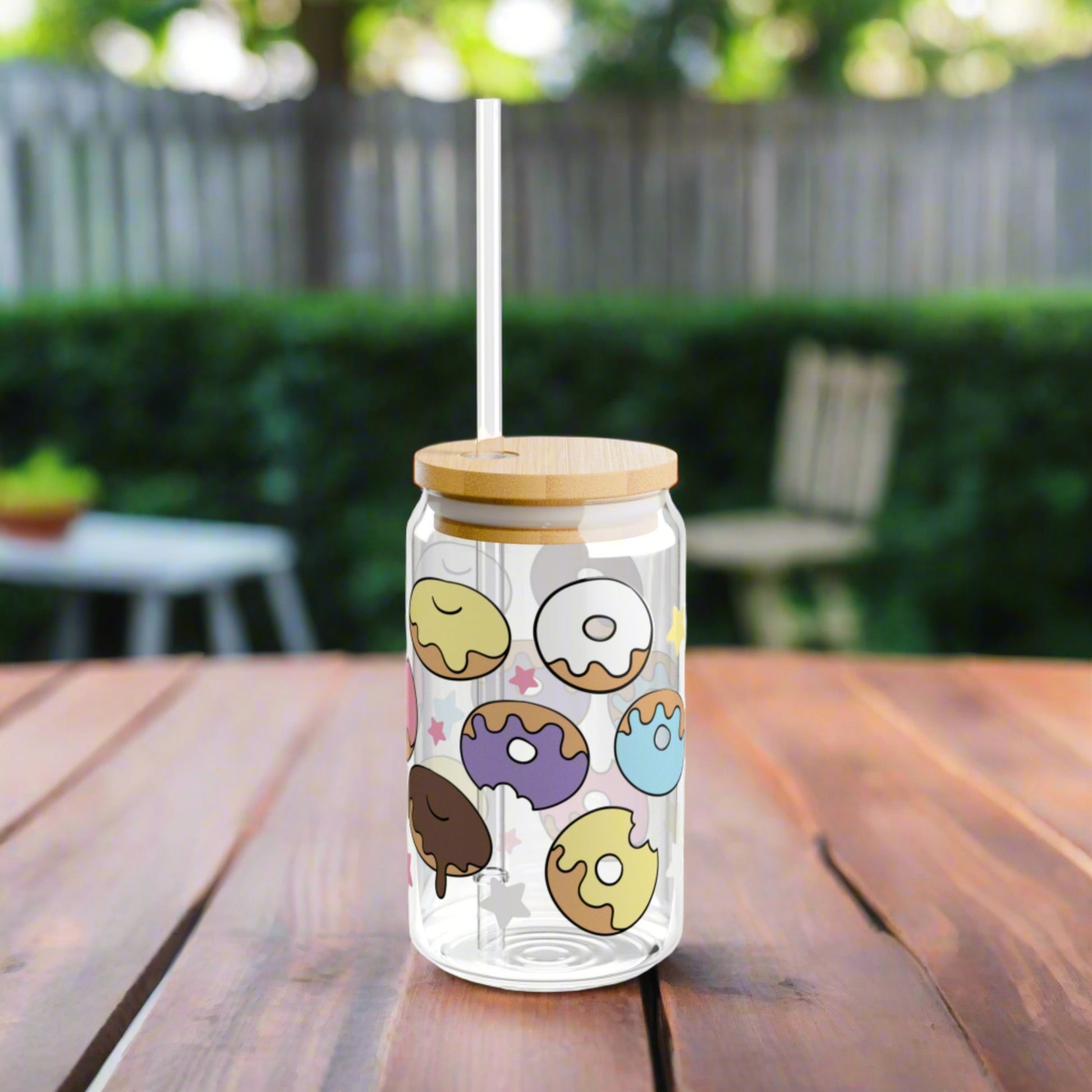 Donut Love Sipper Glass - Kim’s Signature Beauty & Accessories    (Store description)