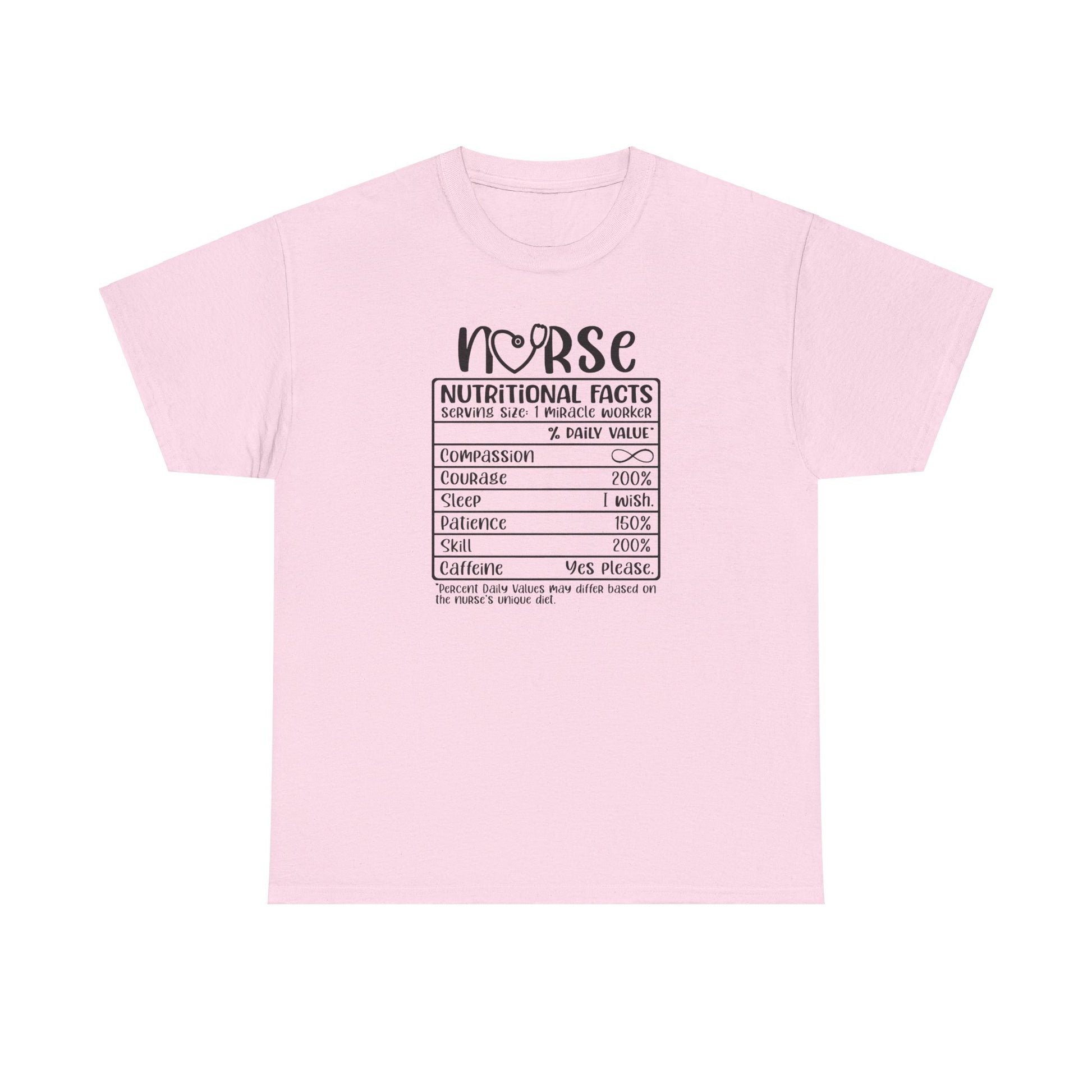 Nurse Nutritional Facts | Cotton Tee - Kim’s Signature Beauty & Accessories    (Store description)