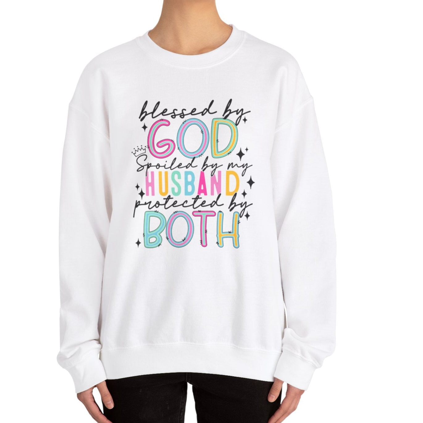 Faith, Love, and Protection Sweatshirt - Kim’s Signature Beauty & Accessories    (Store description)