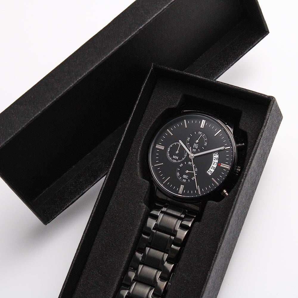 Proud To Be Your Wife- Men's  Engraved Watch - Kim’s Signature Beauty & Accessories    (Store description)