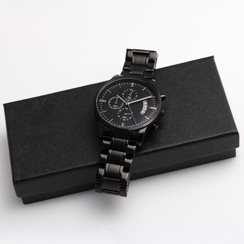 Proud To Be Your Wife- Men's  Engraved Watch - Kim’s Signature Beauty & Accessories    (Store description)