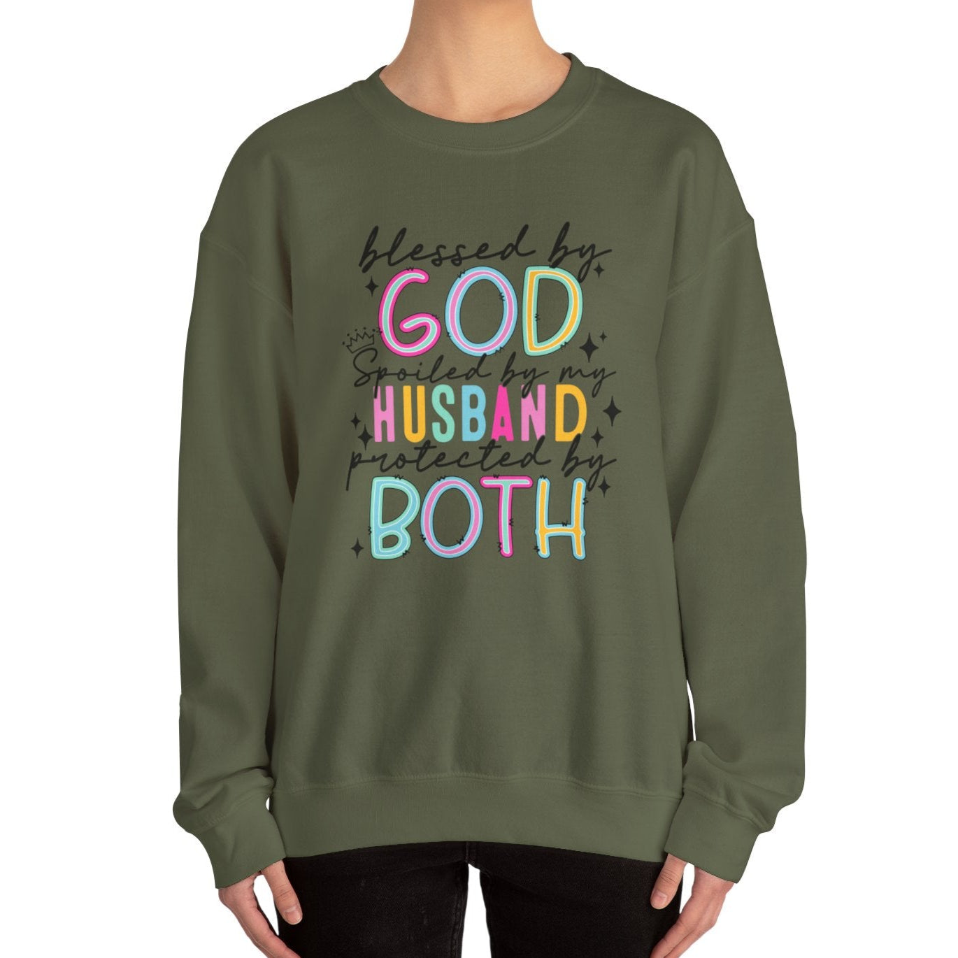 Faith, Love, and Protection Sweatshirt - Kim’s Signature Beauty & Accessories    (Store description)