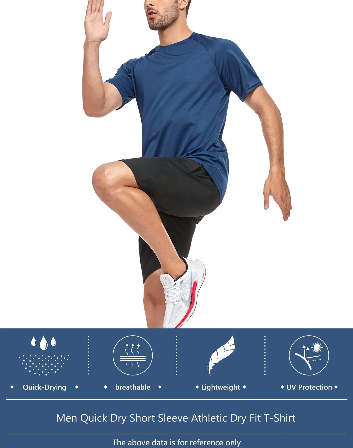 5 Pack Dry Fit Workout Shirts for Men - Kim’s Signature Beauty & Accessories    