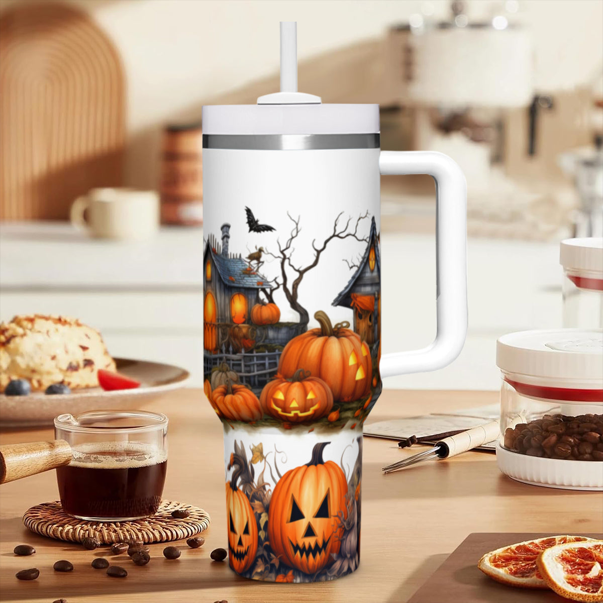 Haunted House 40oz Tumbler - Kim’s Signature Beauty & Accessories    