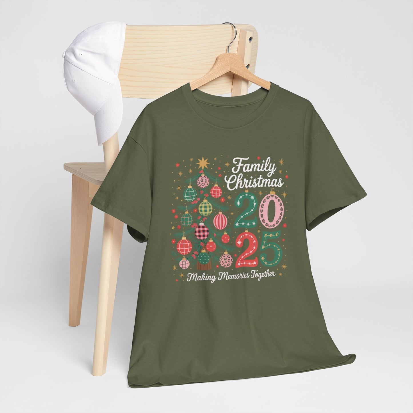 Family Christmas 2023 Unisex Heavy Cotton Tee - Making Memories Together - Kim’s Signature Beauty & Accessories    