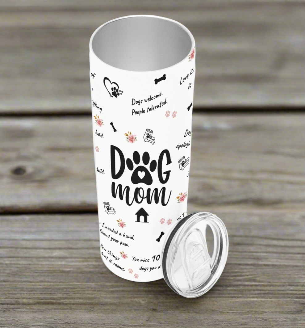 Dogs Welcome, People Tolerated Skinny Tumbler - Kim’s Signature Beauty & Accessories    (Store description)