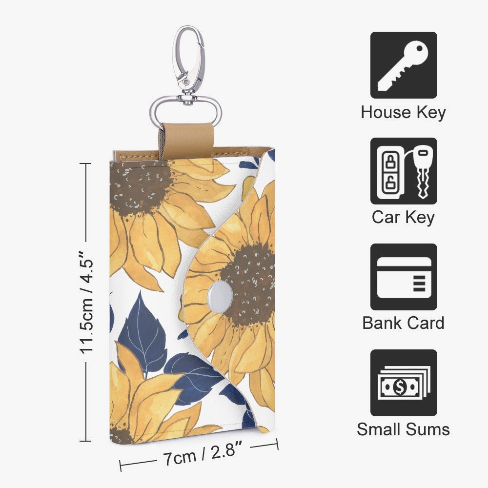 Sunflower Haven Key Holder Case - Kim’s Signature Beauty & Accessories    (Store description)