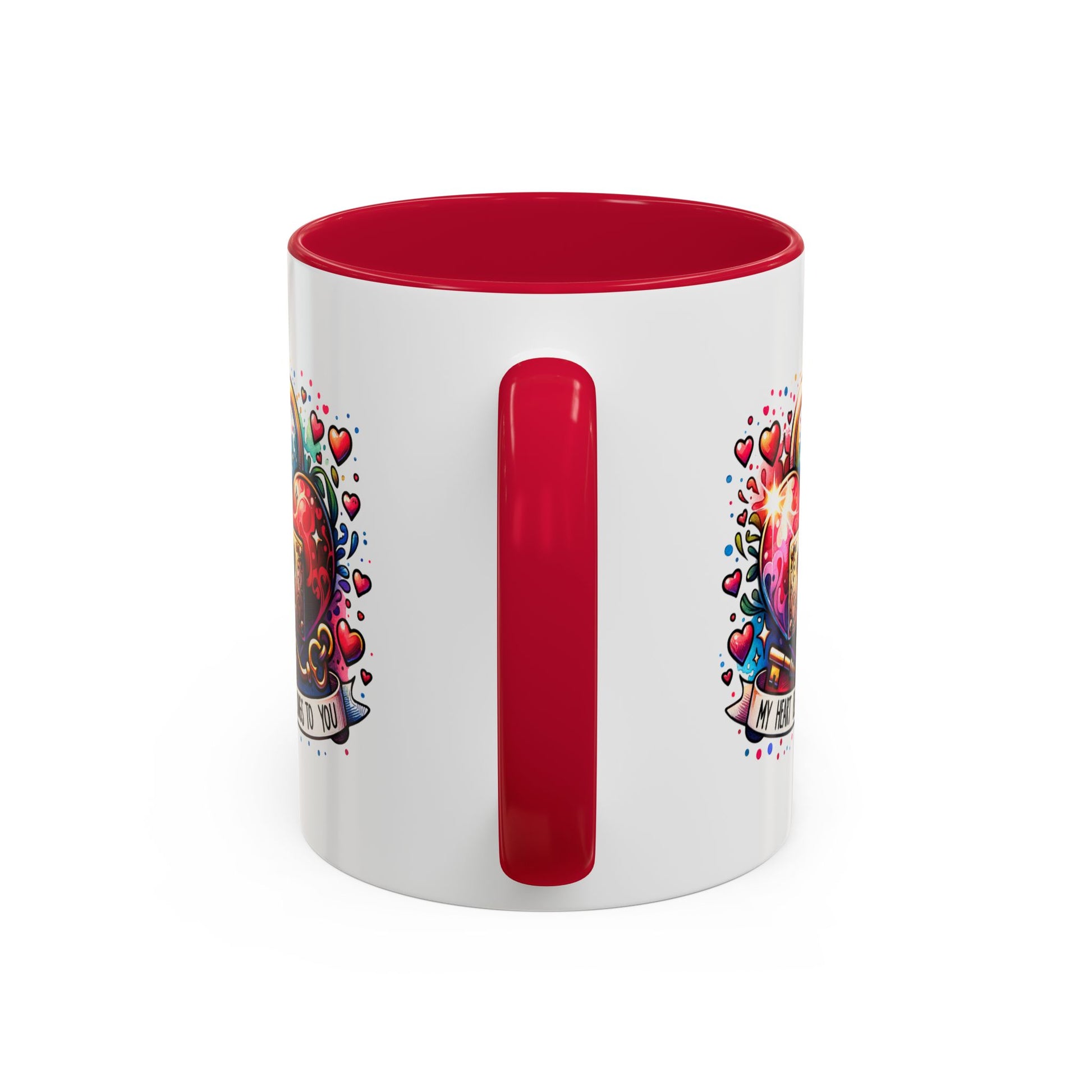 My Heart Belongs to You Colorful Mugs (11oz, 15oz) - Kim’s Signature Beauty & Accessories    (Store description)