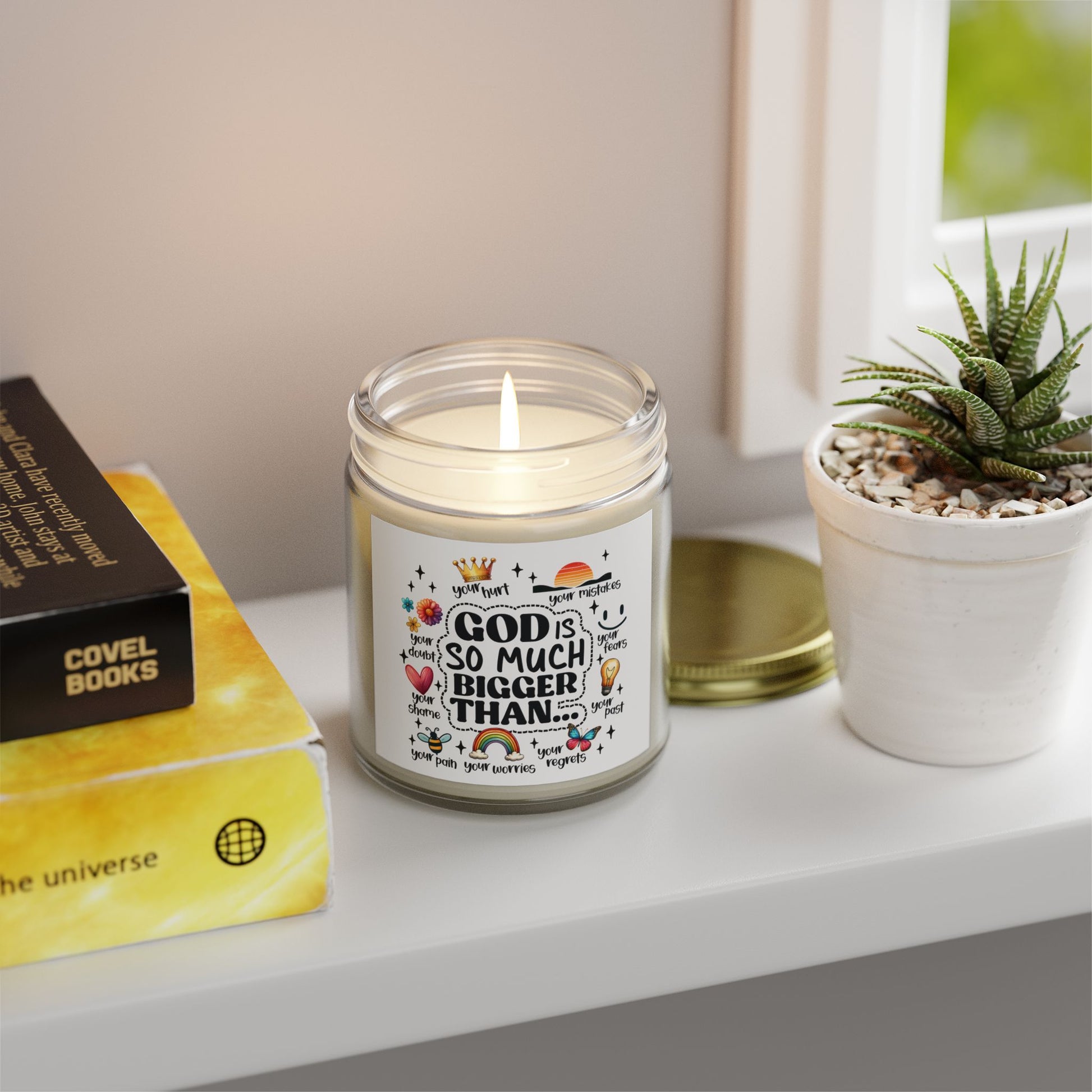 God is So Much Bigger Inspirational Candle - Kim’s Signature Beauty & Accessories    (Store description)