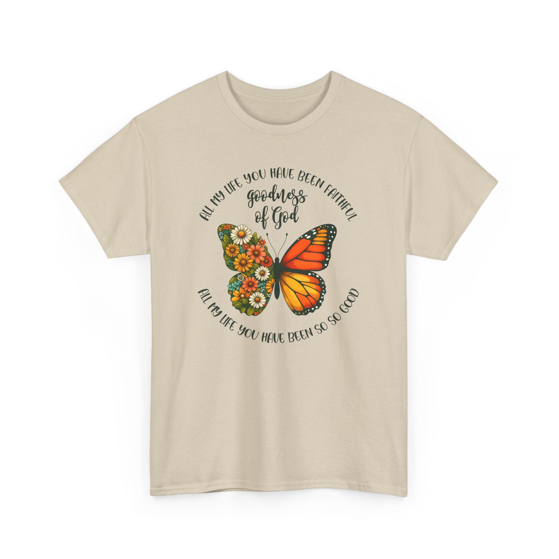 Goodness of God Floral Butterfly Tee - Kim’s Signature Beauty & Accessories    (Store description)