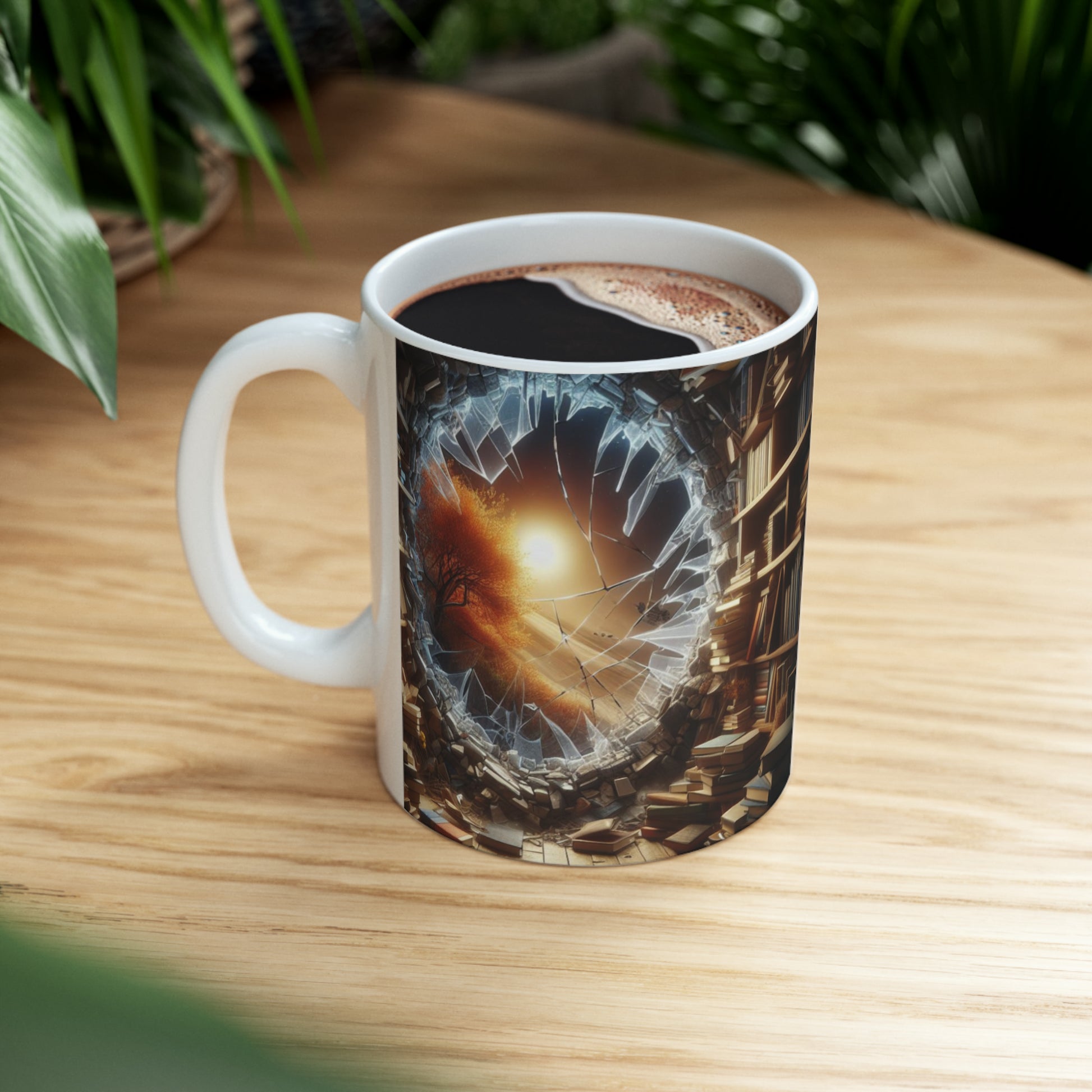 Bookworm’s Paradise – 3D Bookshelf Mug - Kim’s Signature Beauty & Accessories    (Store description)
