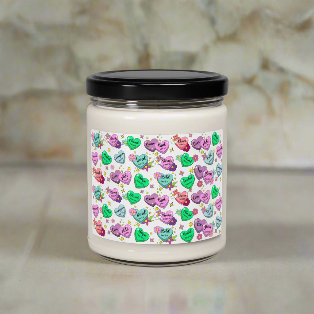 Inspirational Candy Heart Candle - Kim’s Signature Beauty & Accessories    (Store description)