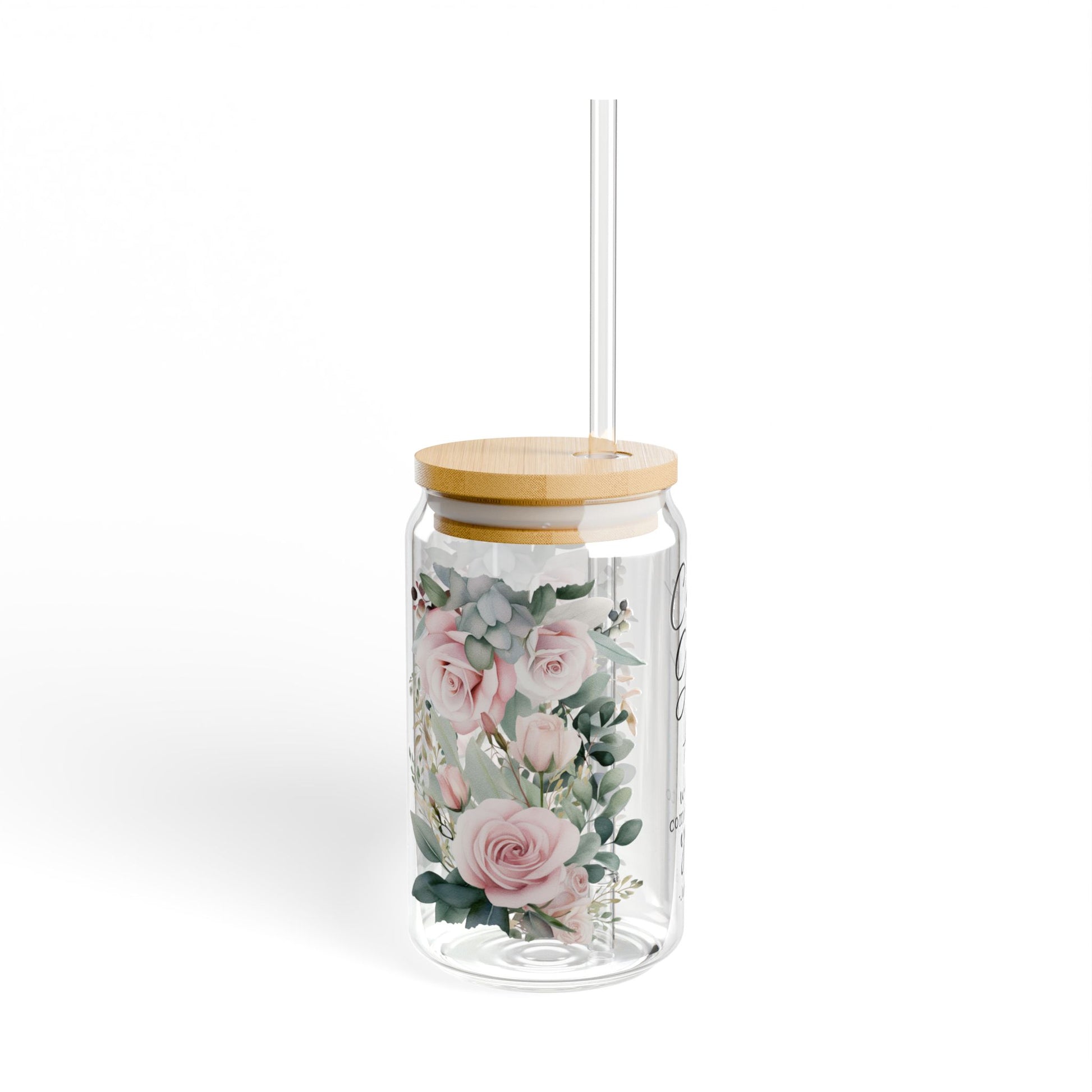 James 4:8 Sipper Glass - 16oz, Come Near to God Design - Kim’s Signature Beauty & Accessories    (Store description)