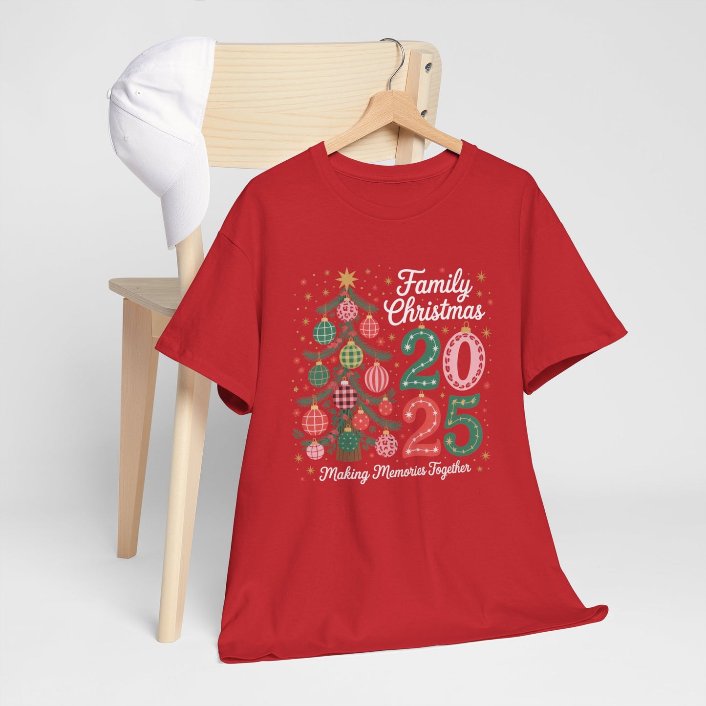 Family Christmas 2023 Unisex Heavy Cotton Tee - Making Memories Together - Kim’s Signature Beauty & Accessories    