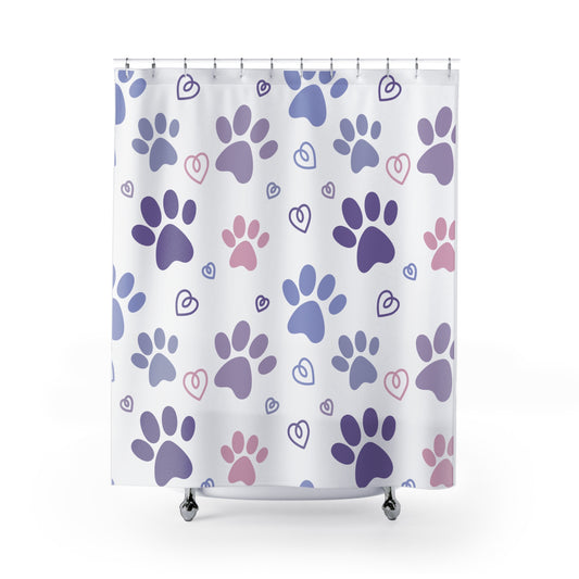 Puppy Paw Path Shower Curtain - Kim’s Signature Beauty & Accessories    