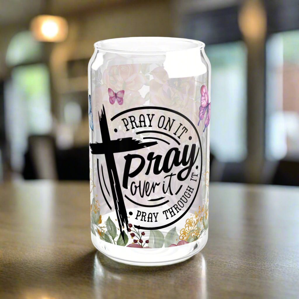 Pray On It Sipper Glass - Kim’s Signature Beauty & Accessories    (Store description)