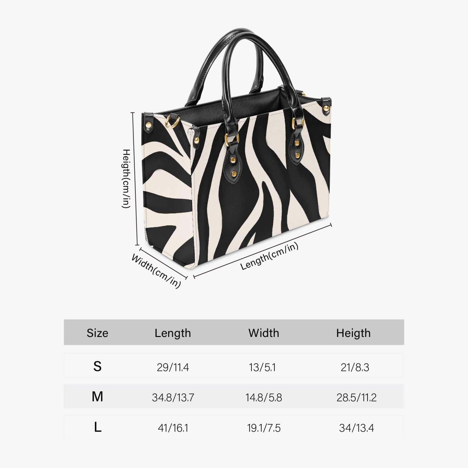 Zebra Print Tote Bag - Kim’s Signature Beauty & Accessories    (Store description)