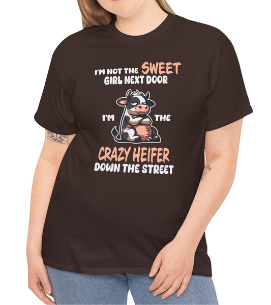 Crazy Heifer down the Street Tee - Kim’s Signature Beauty & Accessories    