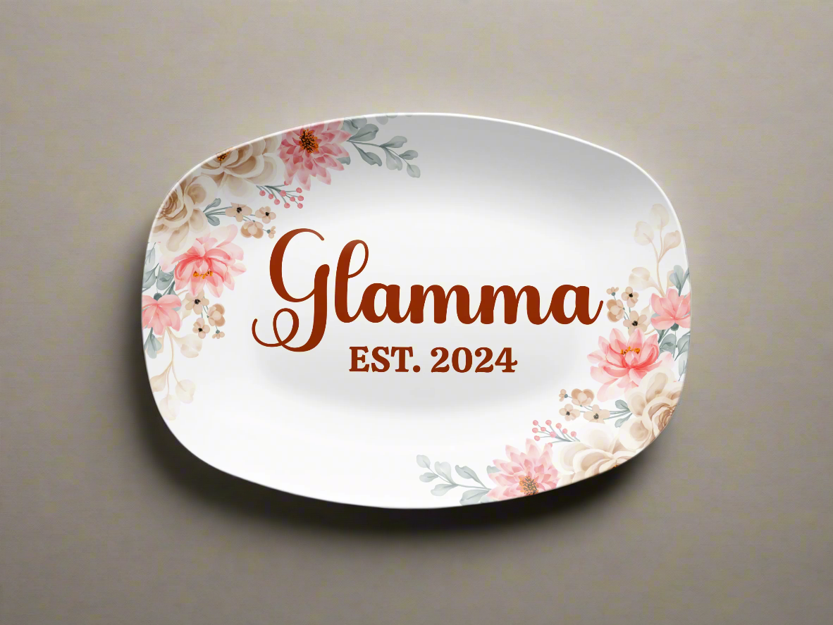 Mom & Grandmother's Platter (Choose Name) - Kim’s Signature Beauty & Accessories    (Store description)