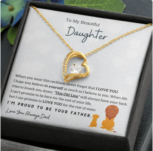 Pure Hearts Message Card Necklace - Kim’s Signature Beauty & Accessories    (Store description)