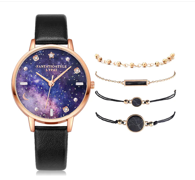 5pcs Fashion Bracelet Watch Set - Kim’s Signature Beauty & Accessories    