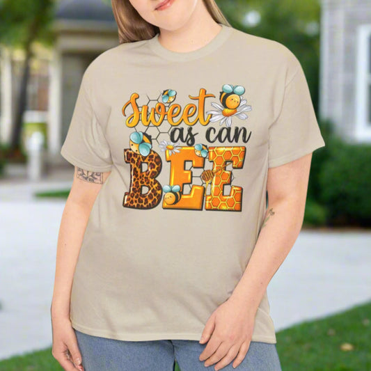 Sweet As Can Bee T-Shirt – Cute Bee Graphic Tee - Kim’s Signature Beauty & Accessories    