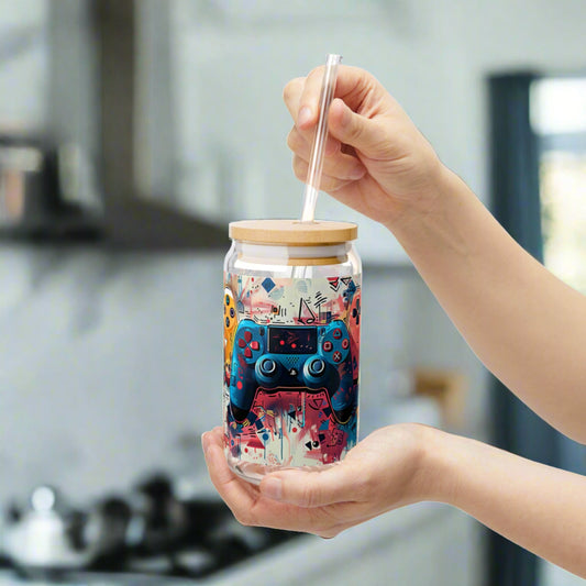 The Gamer Sipper Glass - Kim’s Signature Beauty & Accessories    (Store description)