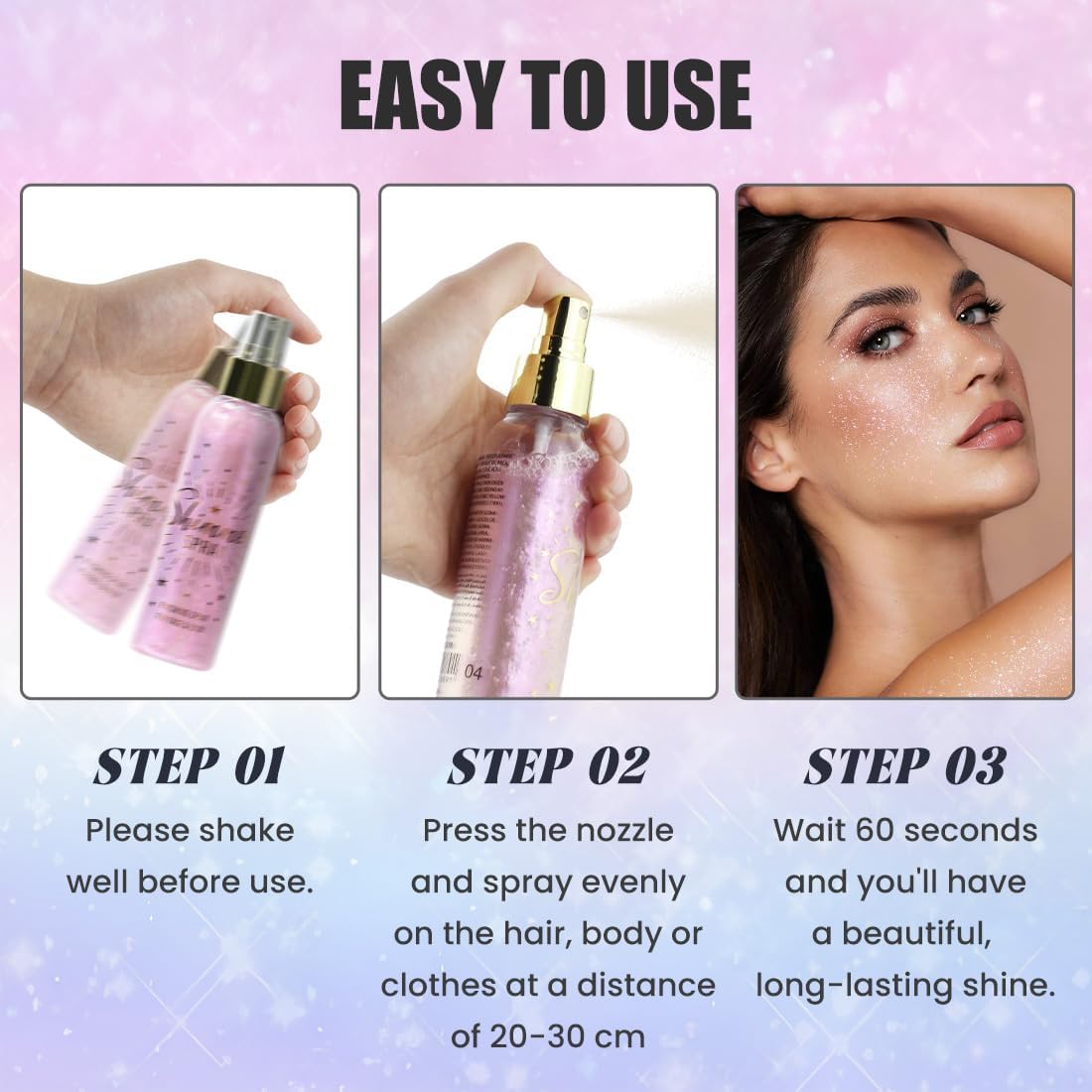 ZENTANMEI Copper Glitter Spray – Body, & Hair Shimmer Mist - Kim’s Signature Beauty & Accessories    (Store description)