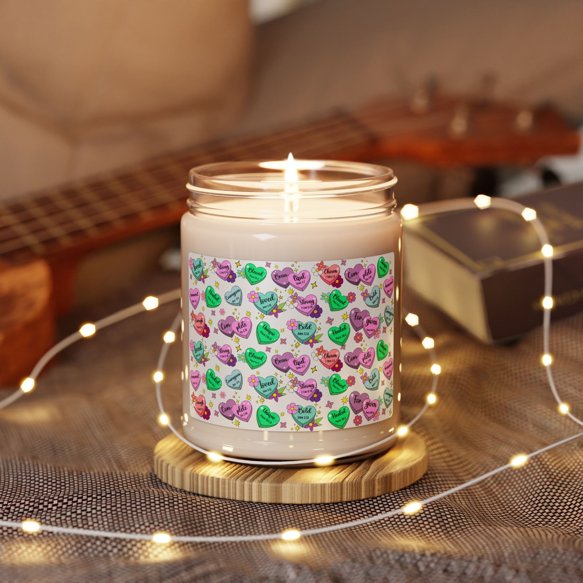 Inspirational Candy Heart Candle - Kim’s Signature Beauty & Accessories    (Store description)