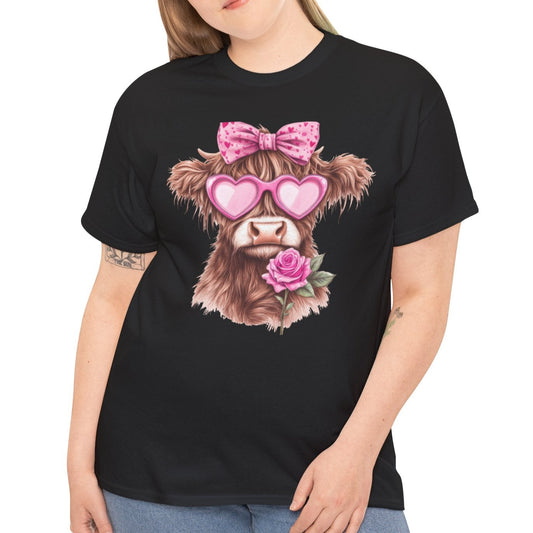 Charming Highland Cow Tee - Kim’s Signature Beauty & Accessories    (Store description)