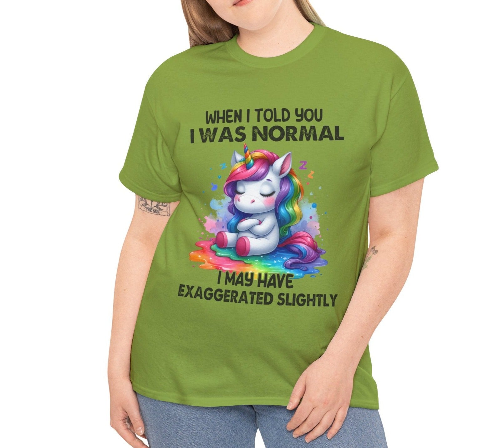 I May Have Exagerated slightly |  Cotton Tee - Kim’s Signature Beauty & Accessories    (Store description)