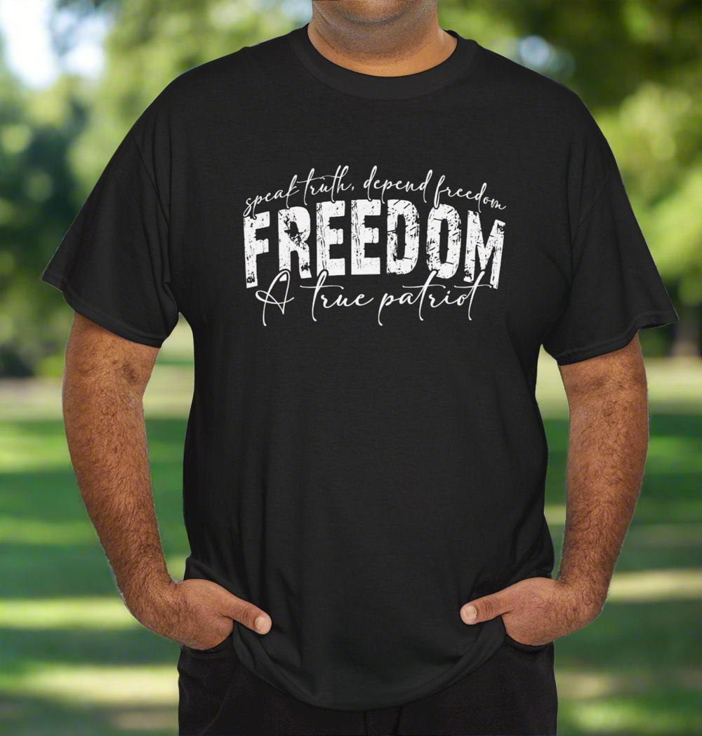 Freedom Kirk Unisex Cotton Tee - Casual Comfort for Every Occasion, Everyday Wear - Kim’s Signature Beauty & Accessories    