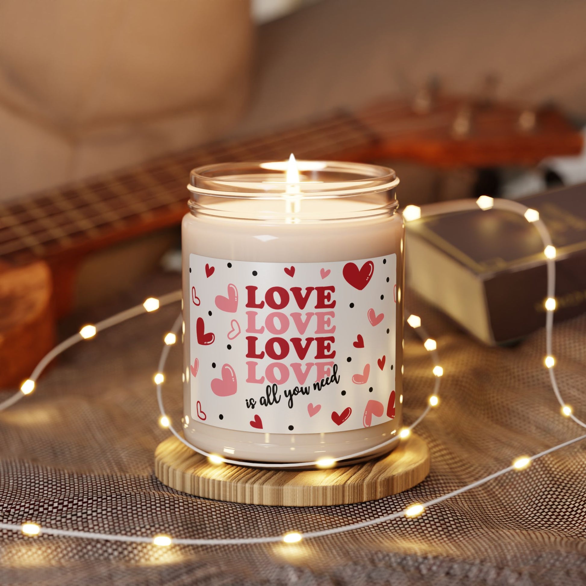Love is all You Need Soy Candle, 9oz - Kim’s Signature Beauty & Accessories    (Store description)