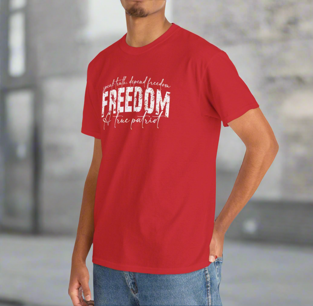 Freedom Kirk Unisex Cotton Tee - Casual Comfort for Every Occasion, Everyday Wear - Kim’s Signature Beauty & Accessories    