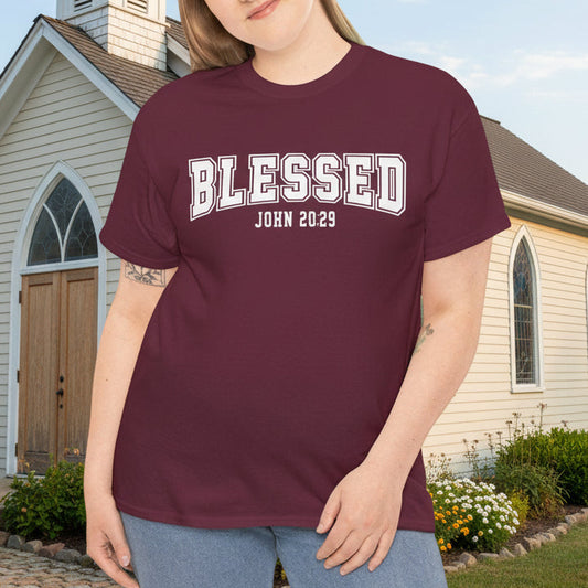 Blessed John 20:29 Christian Shirt – Unisex Faith Tee - Kim’s Signature Beauty & Accessories    