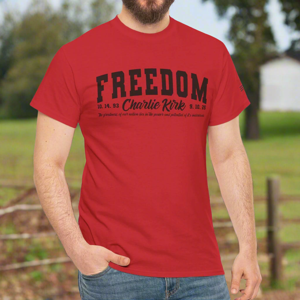Freedom USA | Stylish Casual Wear, Comfortable Big Sizes, Unisex Cotton Tee - Kim’s Signature Beauty & Accessories    
