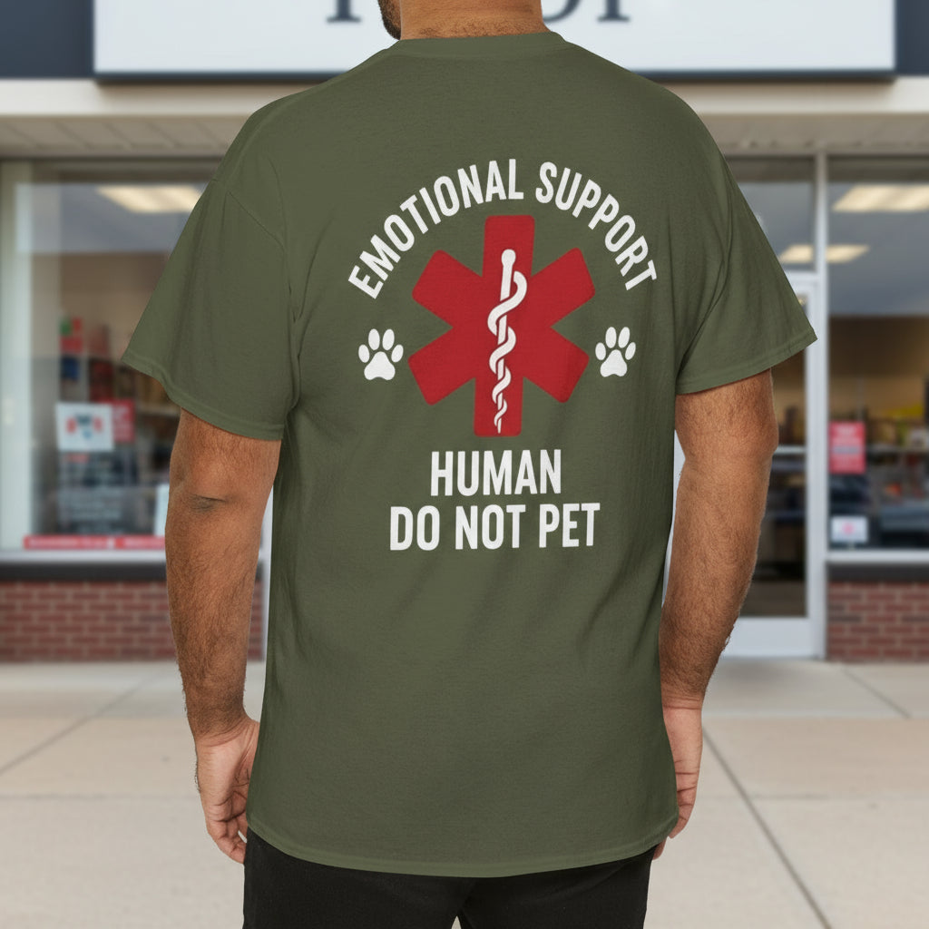 Emotional Support Human Tee - Unisex Cotton T-Shirt - Kim’s Signature Beauty & Accessories    