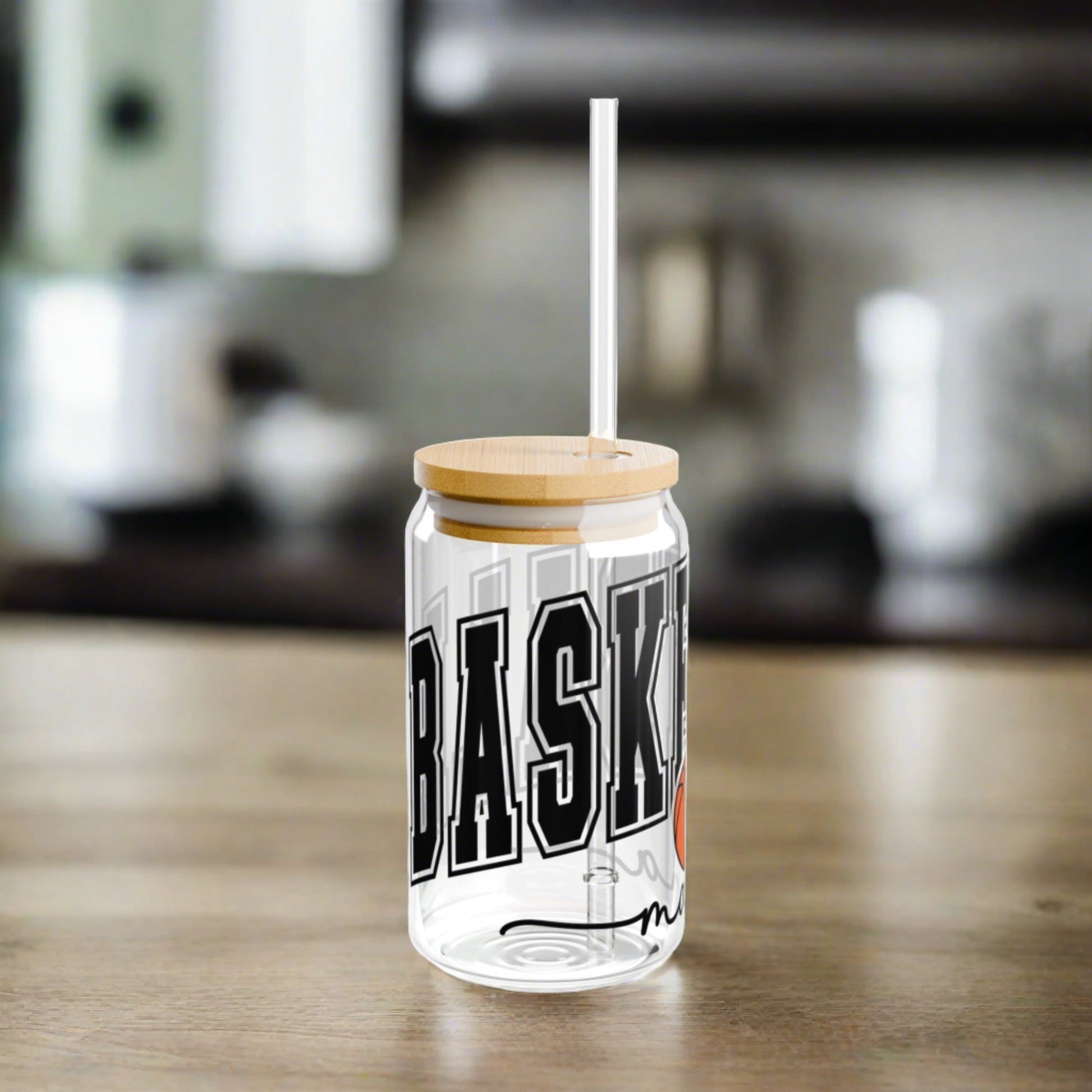 Basketball Mama Sipper Glass, 16oz - Kim’s Signature Beauty & Accessories    (Store description)