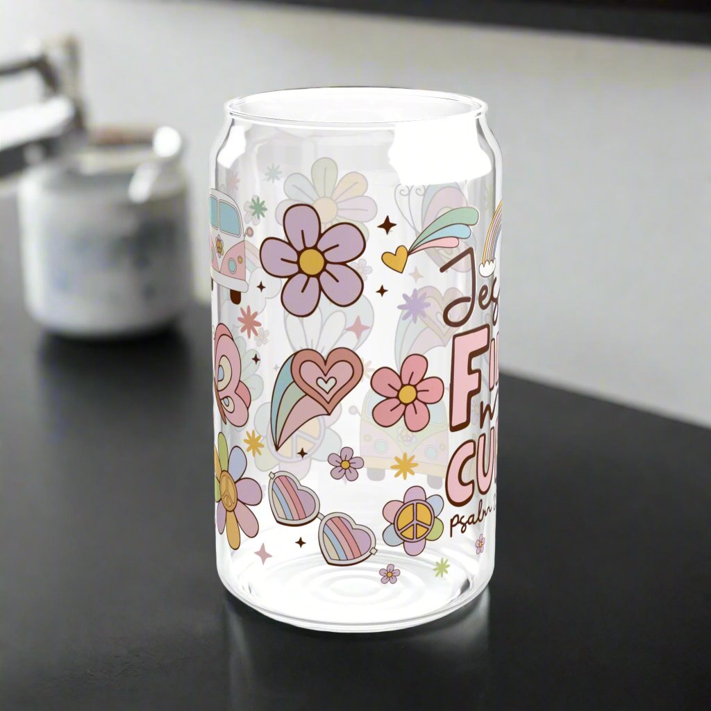 Jesus Fills My Cup Glass Sipper - Kim’s Signature Beauty & Accessories    (Store description)