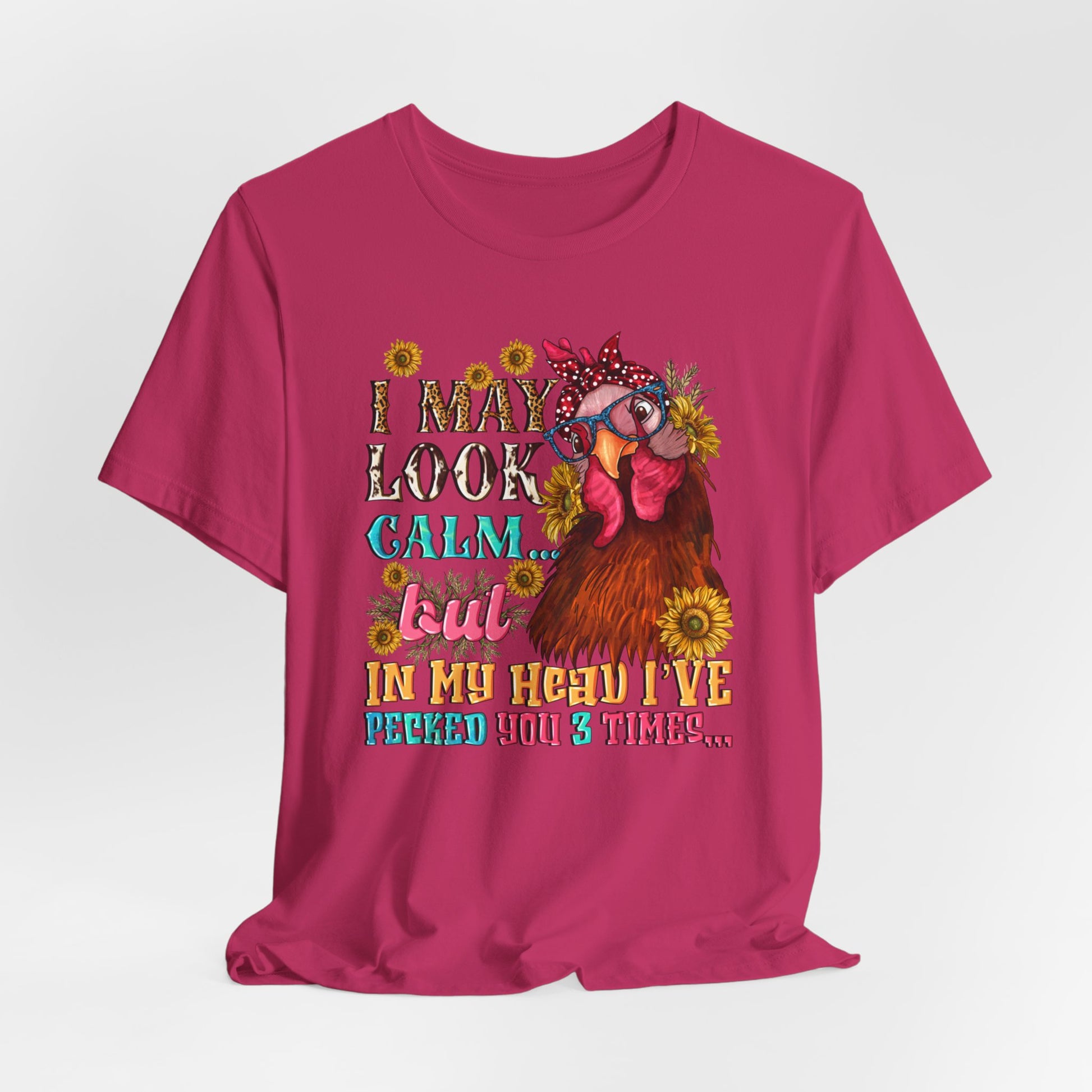 Calm Exterior, Inner Pecking: Funny Tee - Kim’s Signature Beauty & Accessories    (Store description)