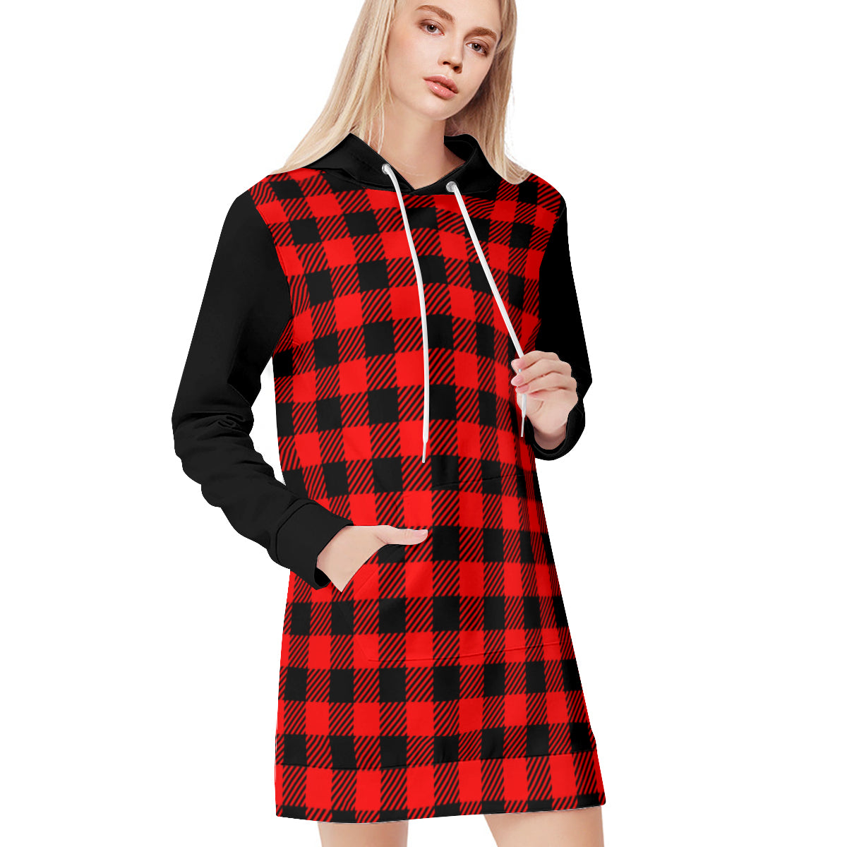 Black & Red Sweatshirt Dress - Kim’s Signature Beauty & Accessories    (Store description)