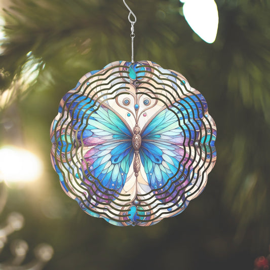 Blue Butterfly Wind Spinner - Kim’s Signature Beauty & Accessories    (Store description)